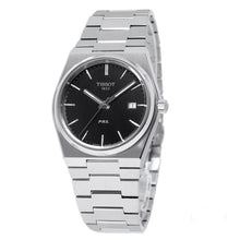 Load image into Gallery viewer, Tissot PRX Quartz Black Dial Silver Steel Strap Watch For Men - T137.410.11.051.00
