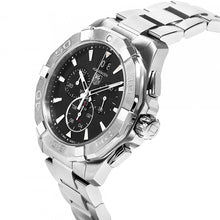 Load image into Gallery viewer, Tag Heuer Aquaracer Chronograph Black Dial Silver Steel Strap Watch for Men - CAY1110.BA0927