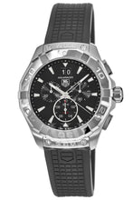 Load image into Gallery viewer, Tag Heuer Aquaracer Chronograph Black Dial Black Rubber Strap Watch for Men - CAY1110.FT6041