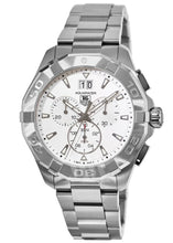 Load image into Gallery viewer, Tag Heuer Aquaracer White Dial Silver Steel Strap Watch for Men - CAY1111.BA0927