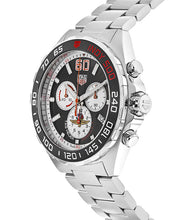 Load image into Gallery viewer, Tag Heuer Formula 1 Indy 500 Special Edition Black Dial Silver Steel Strap Watch for Men - CAZ101V.BA0842