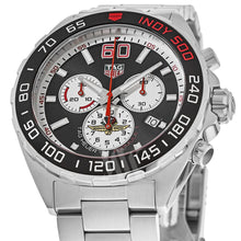 Load image into Gallery viewer, Tag Heuer Formula 1 Indy 500 Special Edition Black Dial Silver Steel Strap Watch for Men - CAZ101V.BA0842