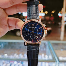 Load image into Gallery viewer, Maserati Epoca Blue Dial Leather Blue Strap Watch For Men - R8871618007