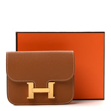 Load image into Gallery viewer, Epsom Constance Slim Wallet Gold