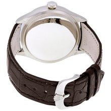 Load image into Gallery viewer, Rolex Cellini Dual Time Silver Dial Brown Strap Men's Watch 50529