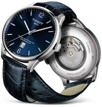 Load image into Gallery viewer, Tissot Chemin Des Tourelles Powermatic 80 Blue Dial Blue Leather Strap Watch for Men - T099.407.16.048.00