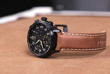 Load image into Gallery viewer, Tissot Chrono XL Quartz Black Dial Brown Leather Strap Watch For Men - T116.617.36.052.03