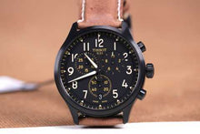 Load image into Gallery viewer, Tissot Chrono XL Quartz Black Dial Brown Leather Strap Watch For Men - T116.617.36.052.03