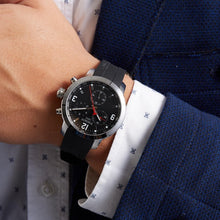 Load image into Gallery viewer, Tissot PRC 200 Chronograph Black Dial Black Rubber Strap Watch for Men - T114.417.17.057.00