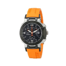 Load image into Gallery viewer, Tissot T Race Chronograph Black Dial Orange Rubber Strap Watch for Women - T048.217.27.057.00