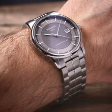 Load image into Gallery viewer, Tissot Luxury Powermatic 80 Grey Dial Silver Steel Strap Watch for Men - T086.407.11.061.00