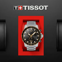 Load image into Gallery viewer, Tissot Supersport Chrono Black Dial Silver Steel Strap Watch For Men - T125.617.21.051.00