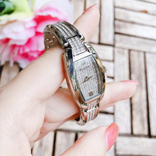 Load image into Gallery viewer, Bulova Crystal Collection Silver Dial Silver Steel Strap Watch for Women - 96L235