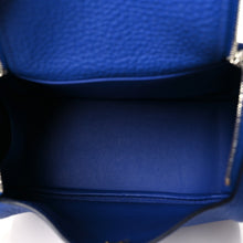 Load image into Gallery viewer, Taurillon Clemence Mini Lindy 20 Bleu Electrique