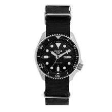 Load image into Gallery viewer, Seiko 5 Sports SKX Automatic Black Dial Black NATO Strap Watch For Men - SRPD55K3