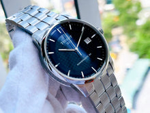 Load image into Gallery viewer, Tissot Luxury Powermatic 80 Black Dial Silver Steel Strap Watch for Men - T086.407.11.201.02