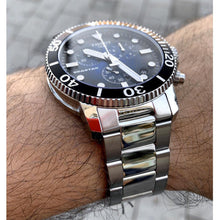 Load image into Gallery viewer, Tissot Seastar 1000 Chronograph Blue Dial Silver Mesh Bracelet Watch For Men - T120.417.11.041.02