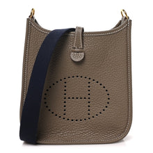 Load image into Gallery viewer, Taurillon Clemence Amazone Evelyne TPM Etoupe Bleu Indigo