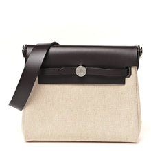 Load image into Gallery viewer, Military Toile Vache Hunter Herbag Zip Retourne 20 Ecru Beige Ebene Ecru Beige Ebene