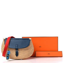 Load image into Gallery viewer, Swift Wicker Picnic Fishing Bag Bleu de Prusse