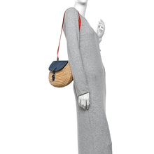 Load image into Gallery viewer, Swift Wicker Picnic Fishing Bag Bleu de Prusse
