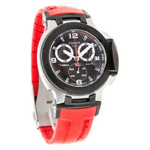 Load image into Gallery viewer, Tissot T Race Chronograph Black Dial Red Rubber Strap Watch for Men - T048.417.27.057.01