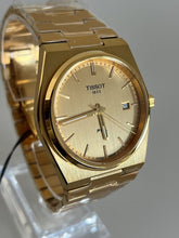 Load image into Gallery viewer, Tissot PRX Champagne Yellow Gold Dial Gold Steel Strap Watch for Men - T137.410.33.021.00