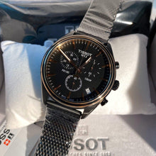 Load image into Gallery viewer, Tissot T Classic PR 100 Chronograph Anthracite Black Dial Black Mesh Bracelet Watch For Men - T101.417.23.061.00