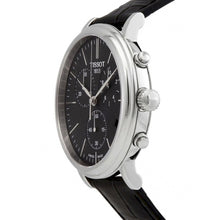 Load image into Gallery viewer, Tissot Carson Premium Chronograph Black Dial Black Leather Strap Watch For Men - T122.417.16.051.00