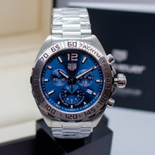 Load image into Gallery viewer, Tag Heuer Formula 1 Chronograph Blue Dial Silver Steel Strap Watch for Men - CAZ101K.BA0842