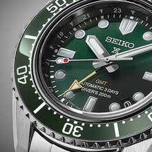 Load image into Gallery viewer, Seiko Prospex GMT Divers Automatic Marine Green Dial Silver Steel Strap Watch For Men - SPB381J1