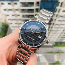 Load image into Gallery viewer, Tissot Luxury Powermatic 80 Black Dial Silver Steel Strap Watch for Men - T086.407.11.201.02