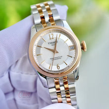 Load image into Gallery viewer, Tissot Ballade Powermatic 80 Cosc Mother of Pearl Dial Two Tone Steel Strap Watch For Women - T108.208.22.117.01