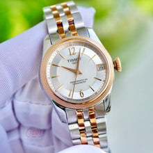 Load image into Gallery viewer, Tissot Ballade Powermatic 80 Mother of Pearl Silver Dial Two Tone Steel Strap Watch For Women - T108.208.22.117.00