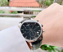 Load image into Gallery viewer, Tissot Tradition Chronograph Black Dial Black Leather Strap Watch For Men - T0636171605700