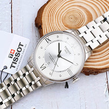 Load image into Gallery viewer, Tissot Chemin Des Tourelles Powermatic 80 Diamonds Silver Dial Silver Steel Strap Watch for Men - T099.407.11.033.00