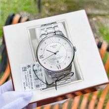 Load image into Gallery viewer, Tissot Chemin Des Tourelles Powermatic 80 Diamonds Silver Dial Silver Steel Strap Watch for Men - T099.407.11.033.00