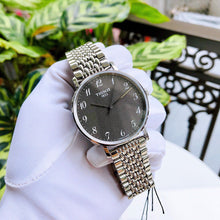 Load image into Gallery viewer, Tissot T Classic Everytime Quartz Black Dial Silver Steel Strap Watch for Men - T109.410.11.072.00