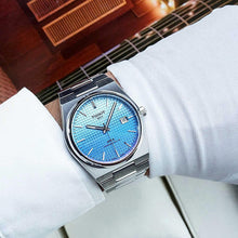 Load image into Gallery viewer, Tissot PRX Powermatic 80 Gradient Blue Dial Silver Steel Strap Watch for Men - T137.407.11.351.01