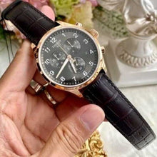 Load image into Gallery viewer, Tissot T Sport Chrono XL Classic Brown Dial Brown Leather Strap Watch For Men - T116.617.36.057.01