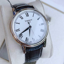 Load image into Gallery viewer, Tissot T Classic Carson White Dial Black Leather Strap Watch for Men - T085.410.16.013.00