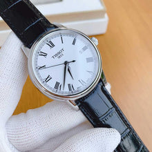 Load image into Gallery viewer, Tissot T Classic Carson White Dial Black Leather Strap Watch for Men - T085.410.16.013.00