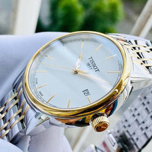 Load image into Gallery viewer, Tissot T Classic Carson Quartz White Dial Two Tone Steel Strap Watch for Men - T085.410.22.011.00