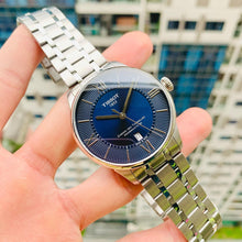 Load image into Gallery viewer, Tissot Chemin Des Tourelles Powermatic 80 Blue Dial Silver Steel Strap Watch for Men - T099.407.11.048.00