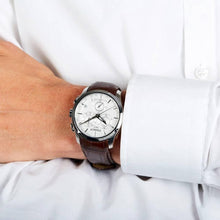 Load image into Gallery viewer, Tissot PR 100 Chronograph Silver Dial Brown Leather Strap Watch for Men - T101.417.16.031.00