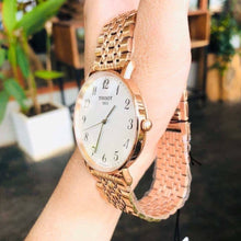 Load image into Gallery viewer, Tissot T Classic Everytime White Dial Rose Gold Mesh Bracelet Watch for Men - T109.610.33.032.00