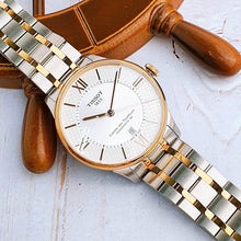 Load image into Gallery viewer, Tissot Chemin des Tourelles Powermatic 80 Helvetic Pride Silver Dial Two Tone Steel Strap Watch for Men - T099.407.22.038.01