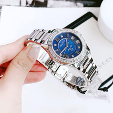 Load image into Gallery viewer, Bulova Marine Star Blue Dial Silver Steel Strap Watch for Women - 96R215