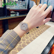 Load image into Gallery viewer, Bulova Crystal Collection Silver Crystals Dial Two Tone Steel Strap Watch for Women - 98L235