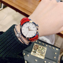 Load image into Gallery viewer, Tissot Couturier Lady Silver Dial Red Leather Strap Watch for Women - T035.210.16.031.01